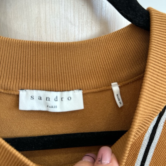 🔥 Sandro Paris Striped Knit Tee - Picture 10 of 11